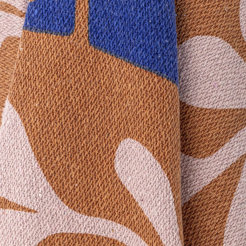 Bloomingville Prehoz z recyklovanej bavlny Atle Brown 130 x 160 cm