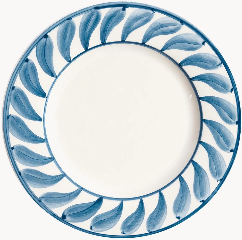 Ručne maľovaný plytký tanier Swirl