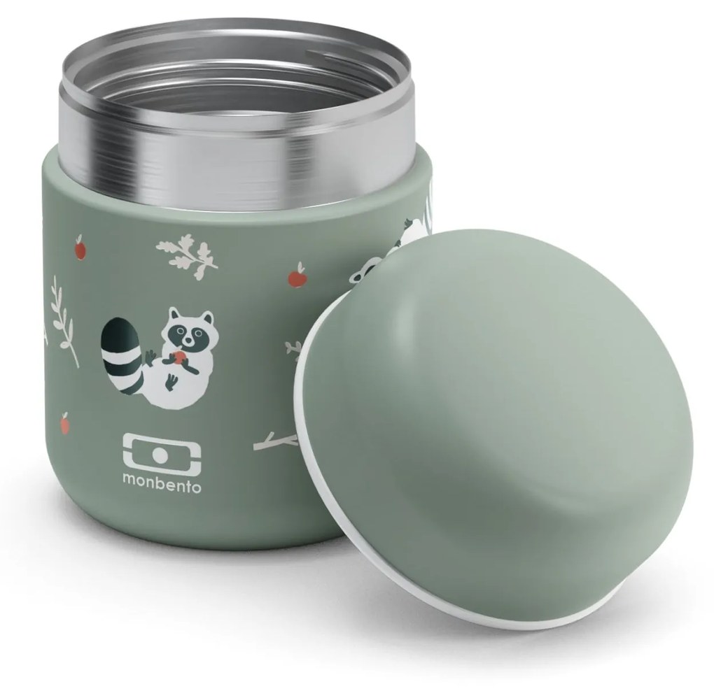 monbento Termo box na potraviny Monbento Capsule Green Raccoon 280 ml