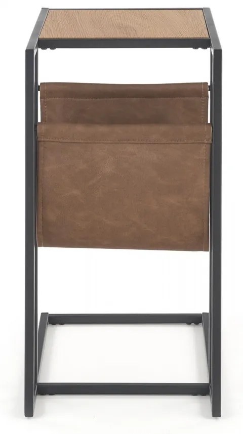 Odkladací stolík COMPACT zlatý dub/čierny