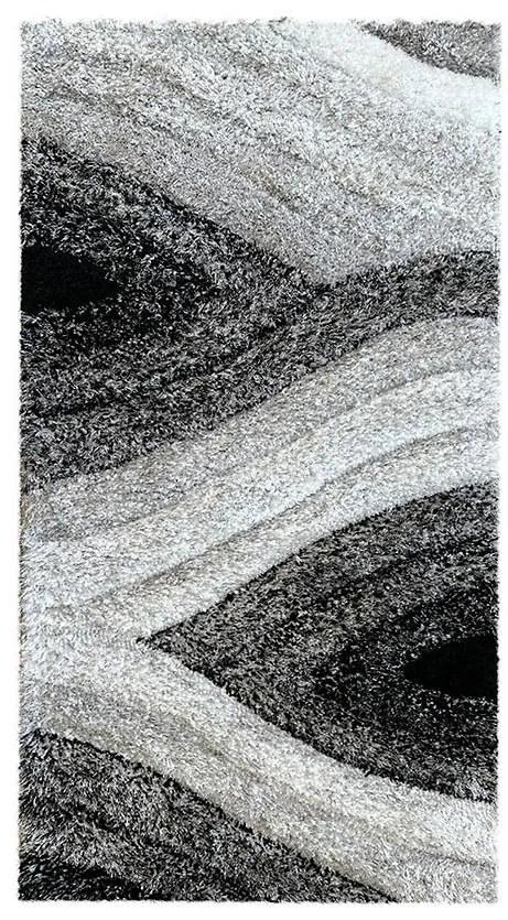 Koberec Shaggy 3D Dominica 1,33/1,8 P648A BOS QE 42 sivá