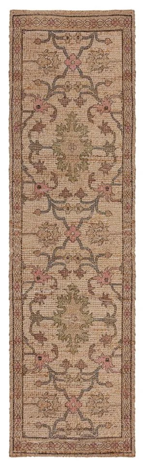 Ručne tkaný behúň s prímesou juty v prírodnej farbe 60x230 cm Celine Jute Global – Flair Rugs