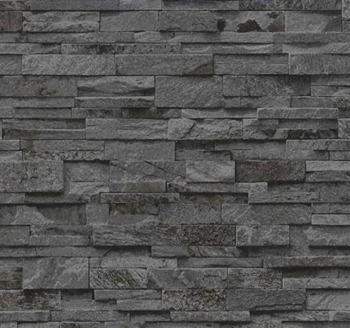 Vliesové tapety na stenu Origin - kameň pieskovec tmavo sivý | BIANO