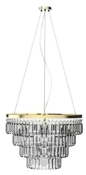 Azzardo AZ4906 - Krištáľový luster na lanku SALERNO 12xG9/40W/230V