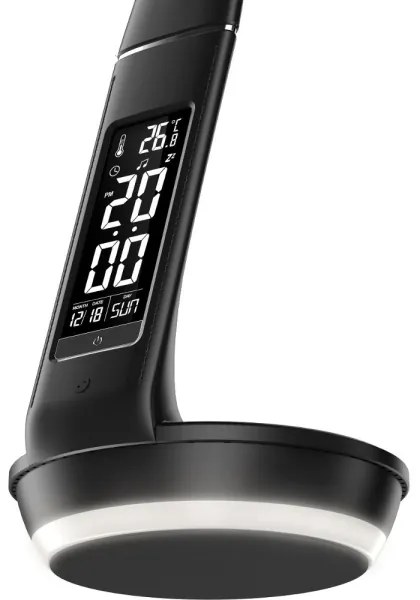 Retlux-LED Stmiev. lampa s bezdr. nab. Qi a displejom LED/6W/230V 3000/4000/6000K