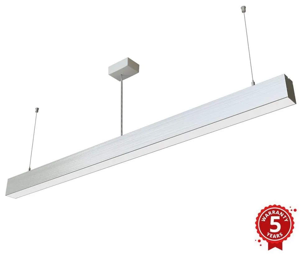 APLED - LED Luster na lanku LOOK LED/46W/230V 4000K 120 cm strieborná