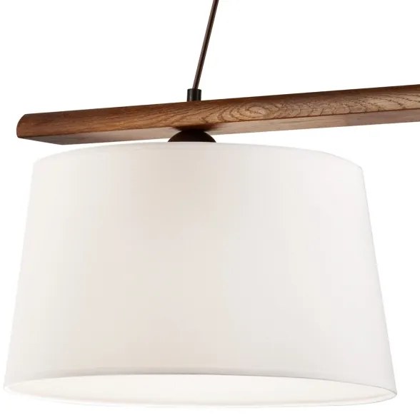 Luster na lanku AIDA 2xE27/60W/230V pr. 35 cm dub/orech