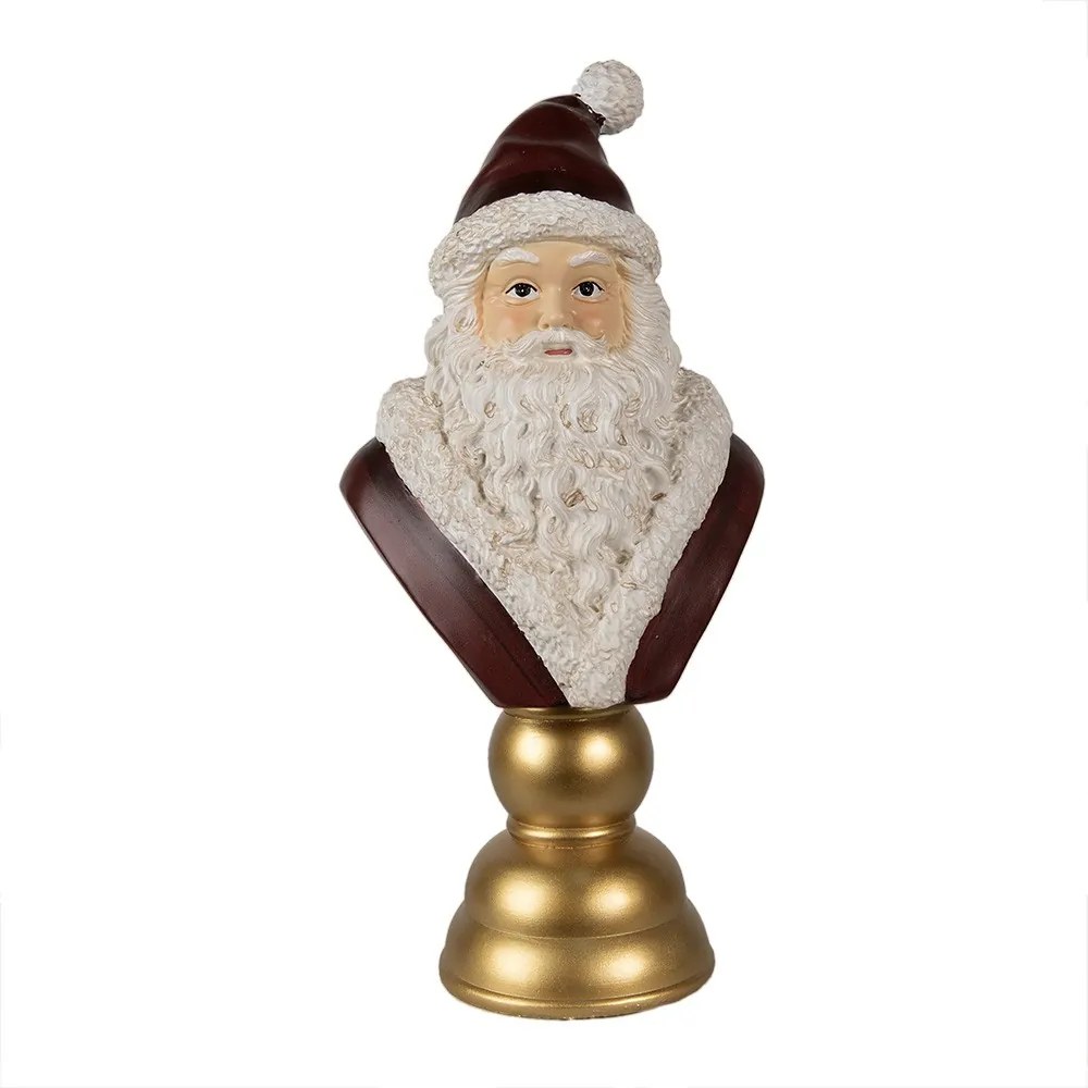 Vianočná dekorácia busta Santa - 19*15*40 cm