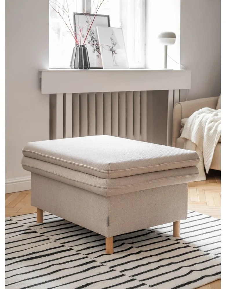 Béžová podnožka Simon – Miuform