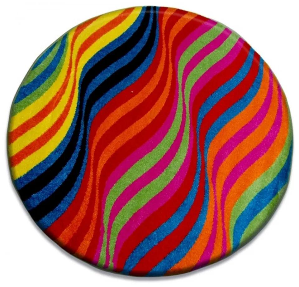 Detský kusový koberec Mat viacfarebný kruh, Velikosti 80cm