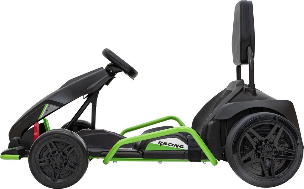 Ramiz Detská motokára na batérie Fast 3 Drift čierna + funkcia driftu + motory 2x150W + LED rádio + pásy