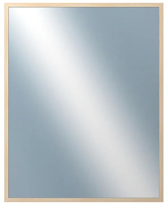 DANTIK - Zrkadlo v rámu, rozmer s rámom 80x100 cm z lišty KASSETTE dub bielený (2861)