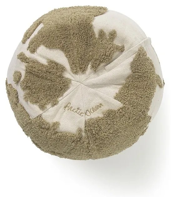 Zelený/krémový detský sedací vak World Map – Lorena Canals