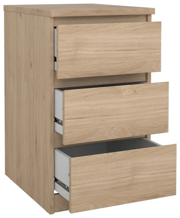 Komoda v dekore duba v prírodnej farbe 40x70x50 cm Naia – Tvilum