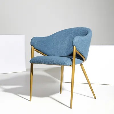 Stolička AVRINO boucle modrá