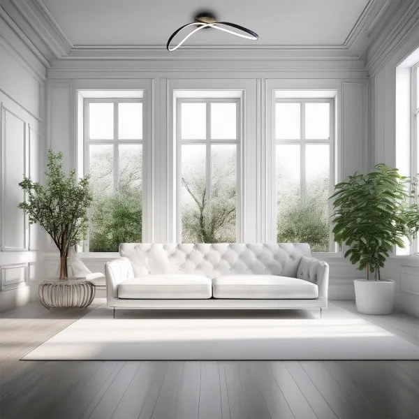 LED Stropné svietidlo INFINITY LED/21W/230V čierna