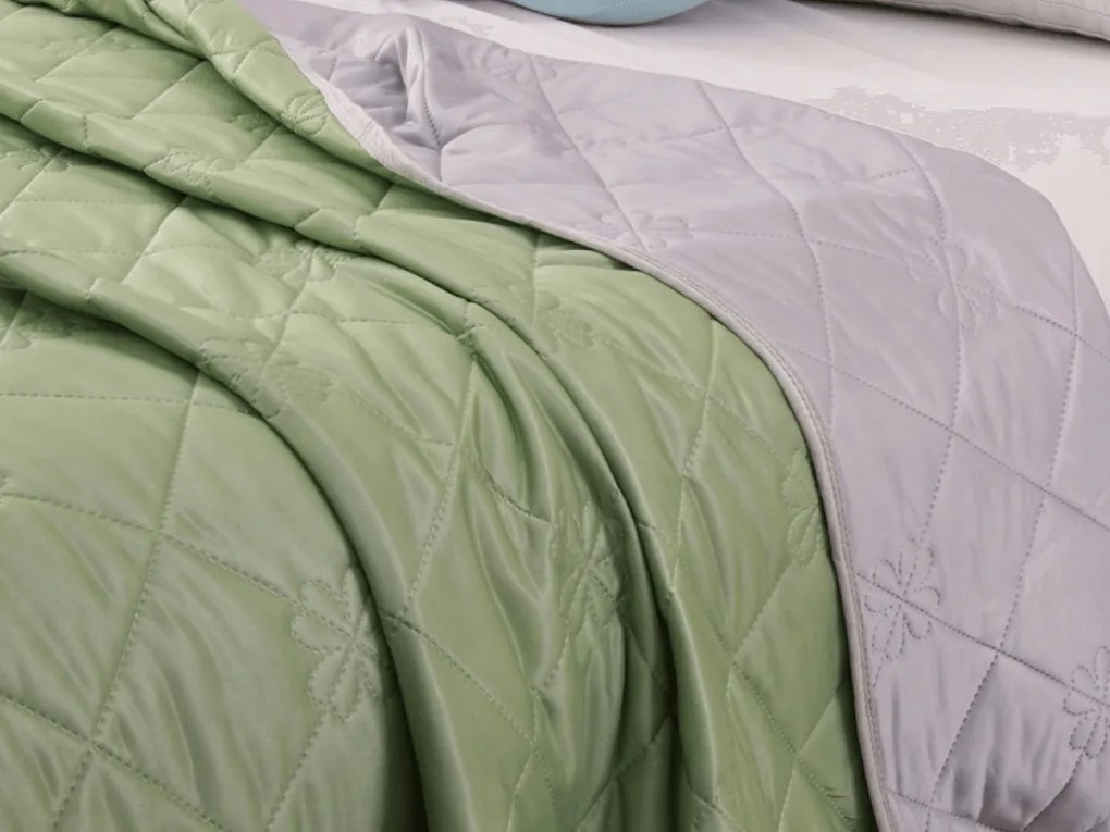 Chladiaca letná prikrývka ELARIA, zelená Rozmer: 200 x 220 cm