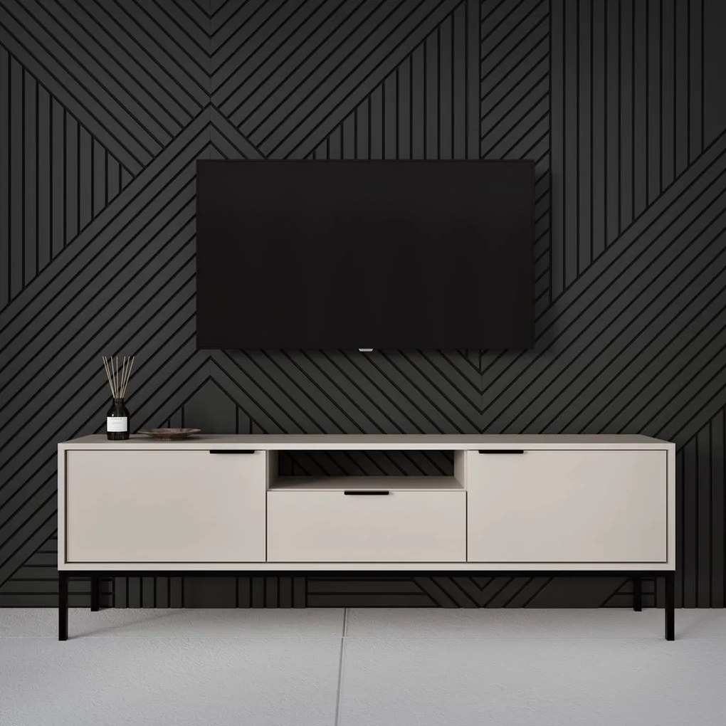 TV komoda 135 AUSTIN kašmír/ čierna