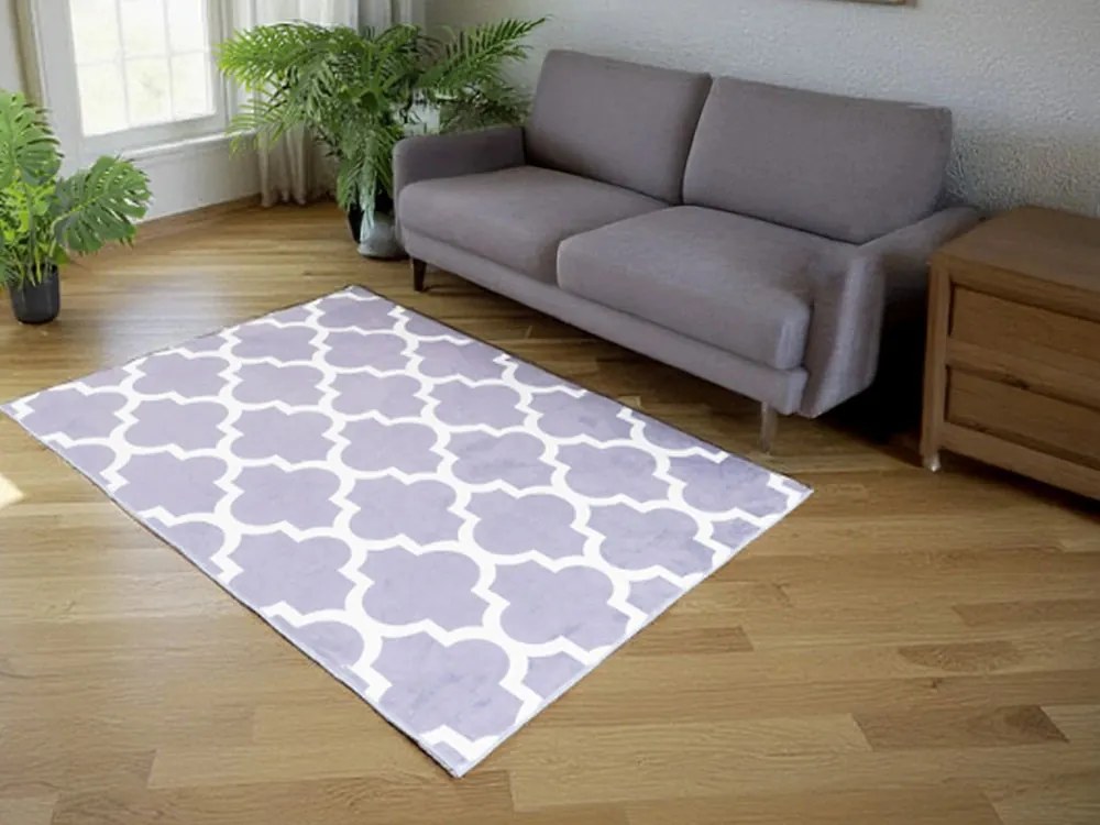 TZ Sivý moderný obdĺžnikový koberec Maroko Rozmer: 200x300 cm