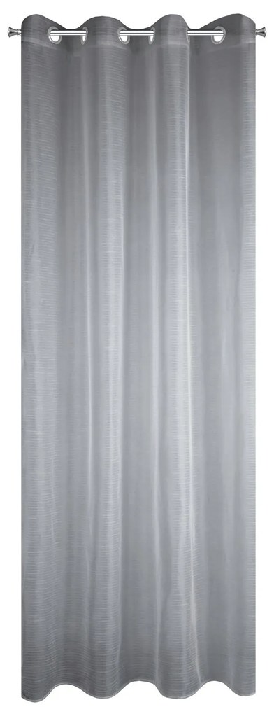 ZÁCLONA NA KRÚŽKOCH AMIRA 140X250 CM SIVÁ