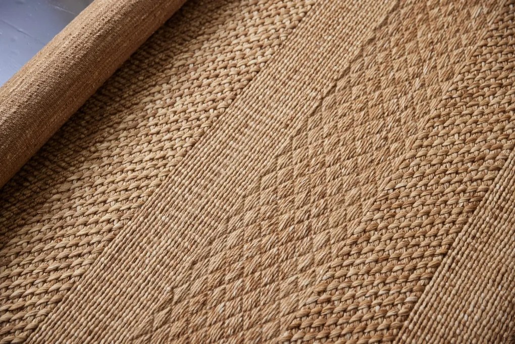 Diamond Carpets India, Ručne viazaný kusový koberec Golden Rugtriever DESP P94 Golden, 80x150, hnedá, chodba / predsieň