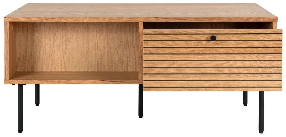 Konferenčný stolík s doskou v dubovom dekore v prírodnej farbe 50x100 cm Kyoto – House Nordic