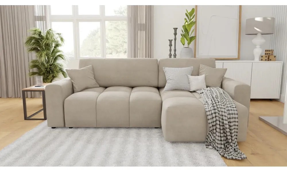 Béžová rohová pohovka (variabilná) Luki – Ropez