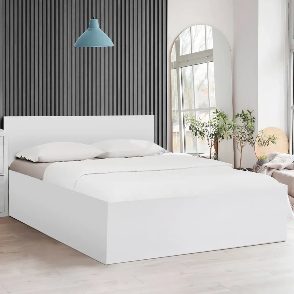 Posteľ SOFIA 160 x 200 cm, biela Rošt: Bez roštu, Matrac: Matrac COCO MAXI 20 cm