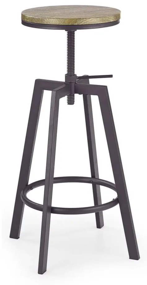 Barová stolička 80x30 cm čierna