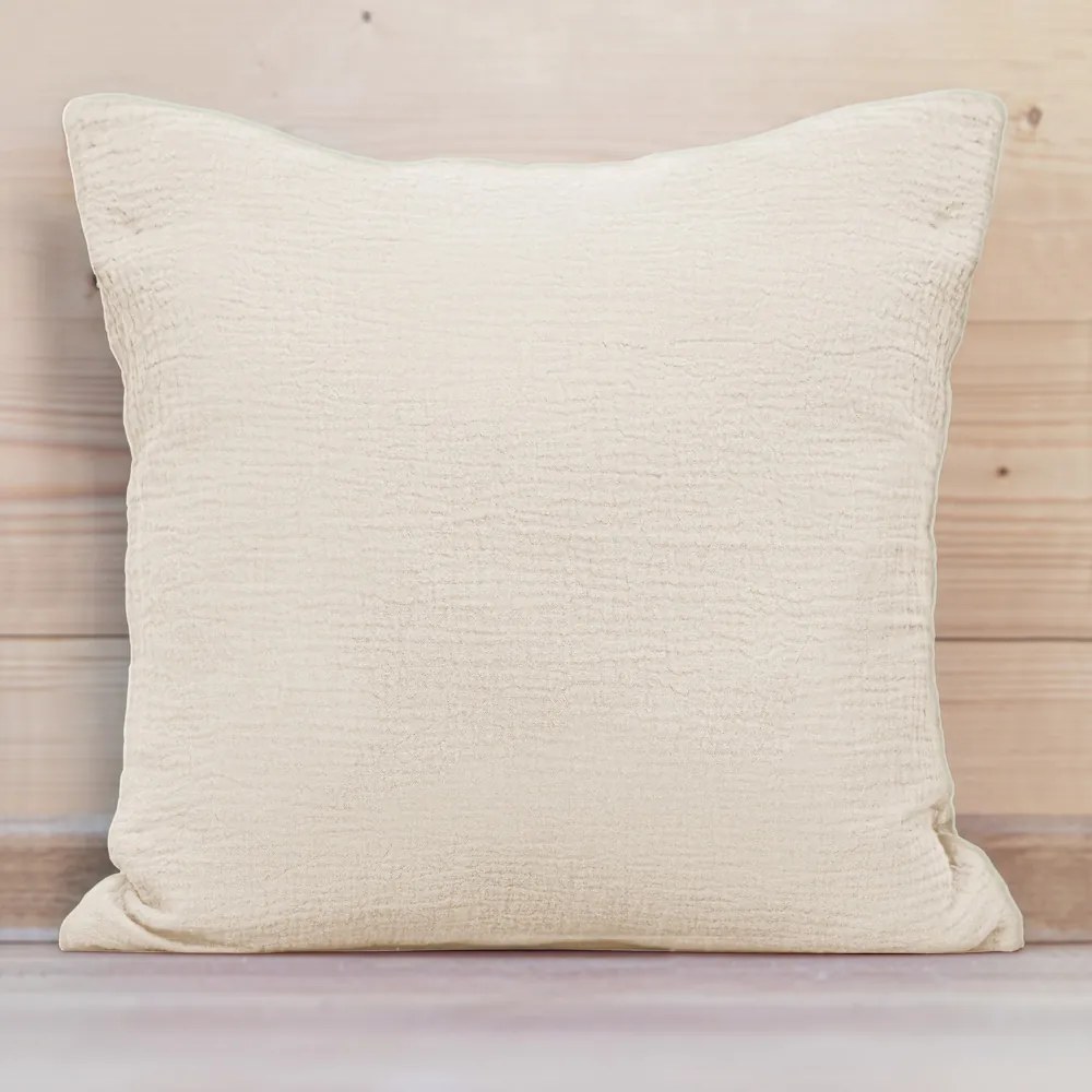 Biante Mušelínová obliečka na vankúš MSN-015 Krémová 30 x 50 cm