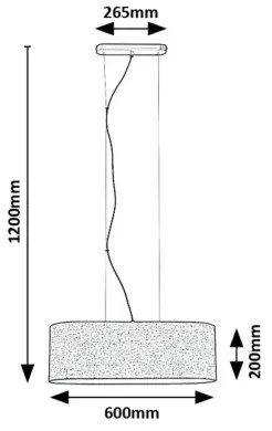 Rabalux 72251 - Luster na lanku NARMIN 3xE27/40W/230V