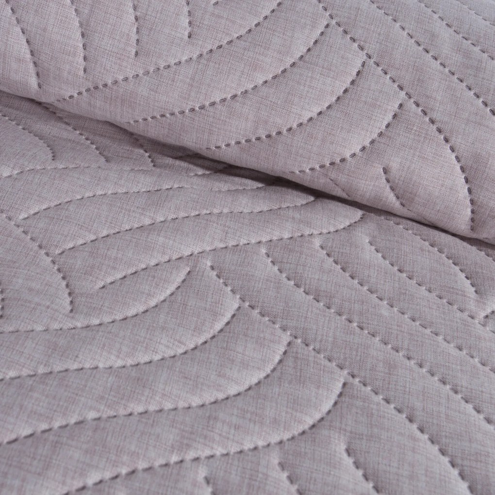 PREHOZ NA POSTEĽ LEN 220X240 CM RUŽOVÝ