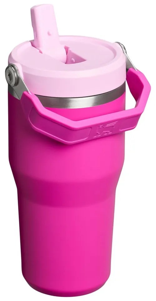 Ružová termoska z nehrdzavejúcej ocele 600 ml IceFlow™ Flip Straw 2.0 Tumbler Violet Blossom – Stanley