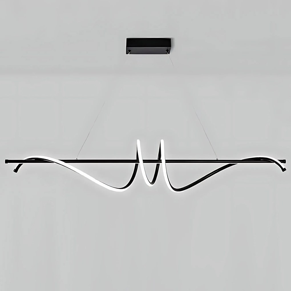 Toolight Toolight, LED stropné svietidlo 120cm, 50W, 3000K, LHJ023-CP, čierna matná, OSW-50011