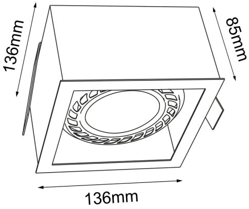 Brosline 3272 - Podhľadové svietidlo CAGE 1xGU10/18W/230V čierne