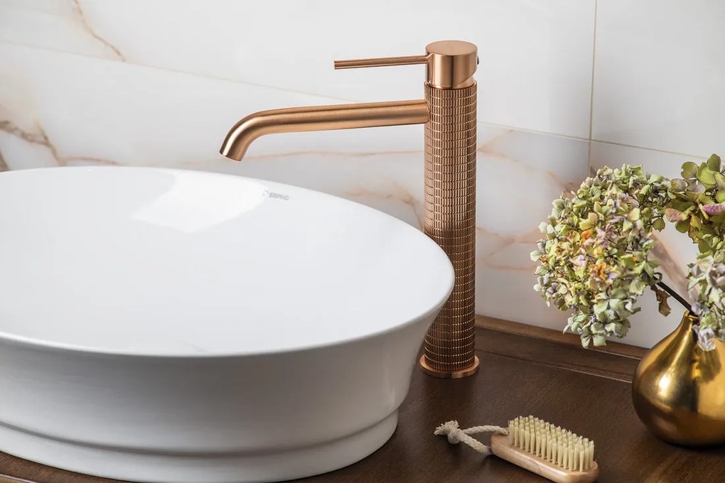 Sapho KRONY, stojánkova umývadlová batéria, zlatá matná, GJ002GB