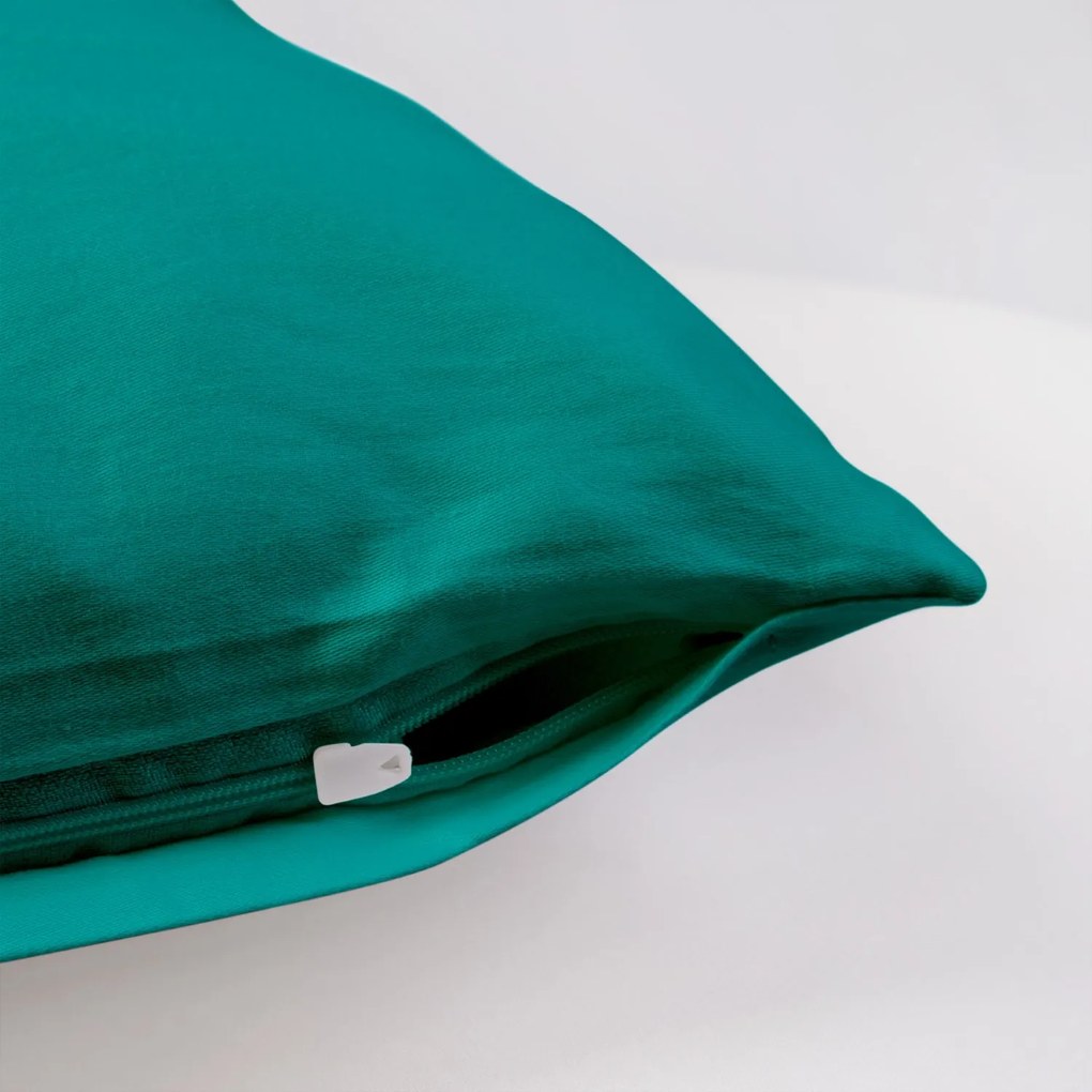 SATÉNOVÁ OBLIEČKA NA VANKÚŠ SATYNLOVE 50X60 CM TMAVOTYRKYSOVÁ