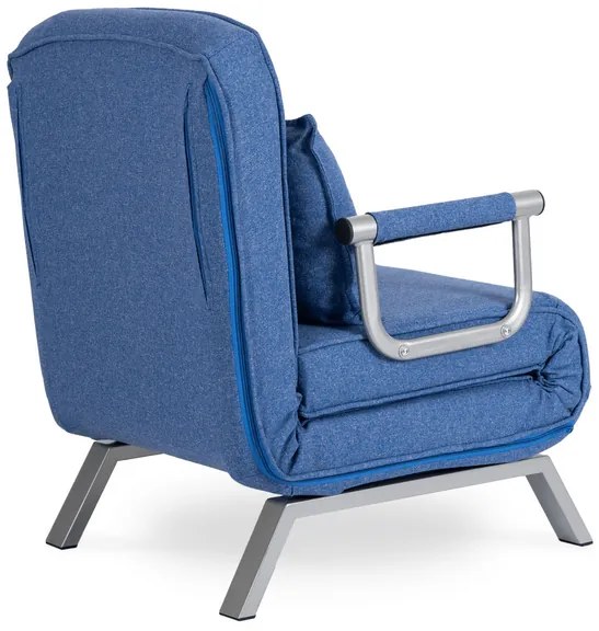 Kreslo pohovka rozkladacia PRATO modrá - vintino.sk