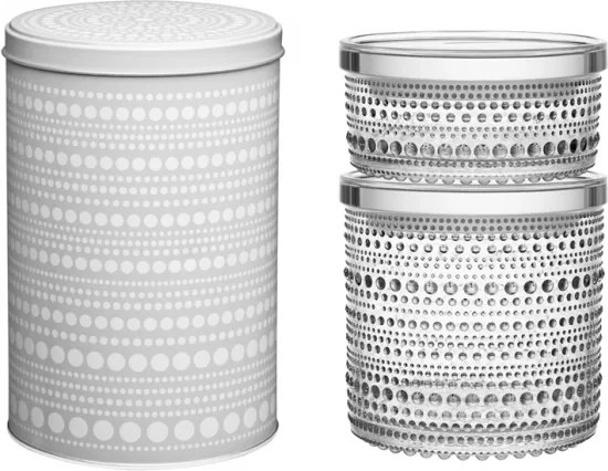 Darčeková sada dóz Kastehelmi, 2ks, číre Iittala