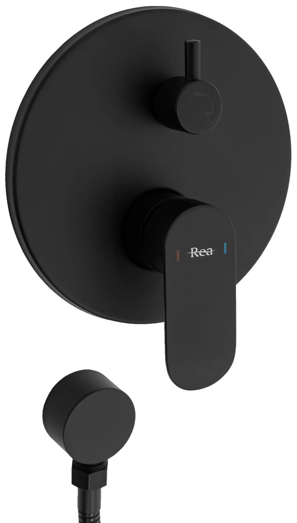 Rea Hyper, podomietkový sprchový set + BOX, čierna, REA-P2002