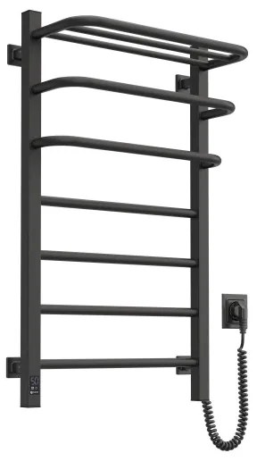 Kúpeľ. elektrický radiátor s term. FORTIS 350W/230V 80,6 cm IP44 čierna pravá