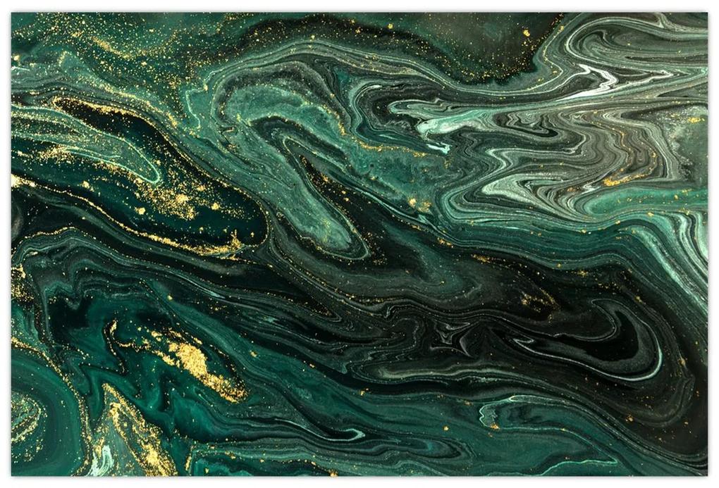 Obraz - Zelený mramor (90x60 cm)