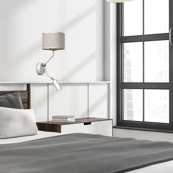 Nástenná lampička LINO 1xE27/40W/230V + 1xGU10/MR11/7W