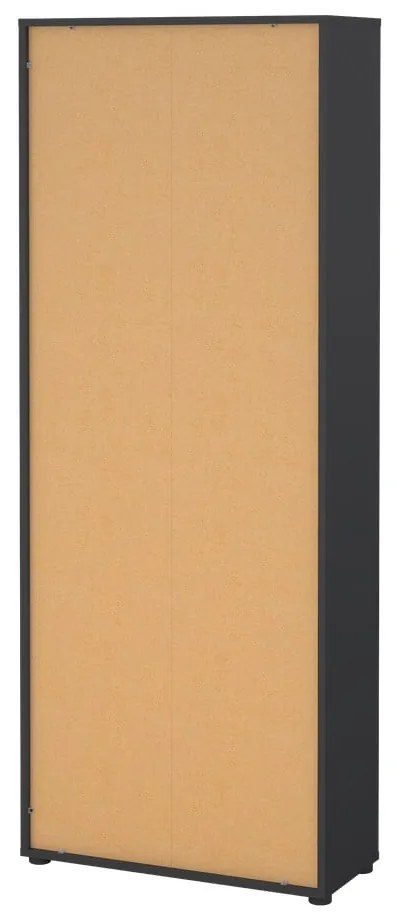 Antracitová knižnica 80x205 cm Sign – Tvilum