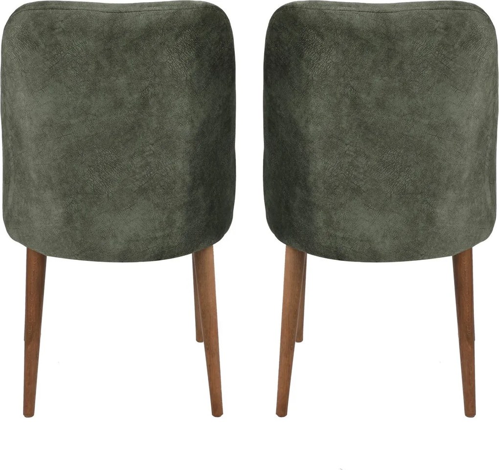 Sada 2 ks jídelních židlí Dallas 558 V2 ořech/zelená