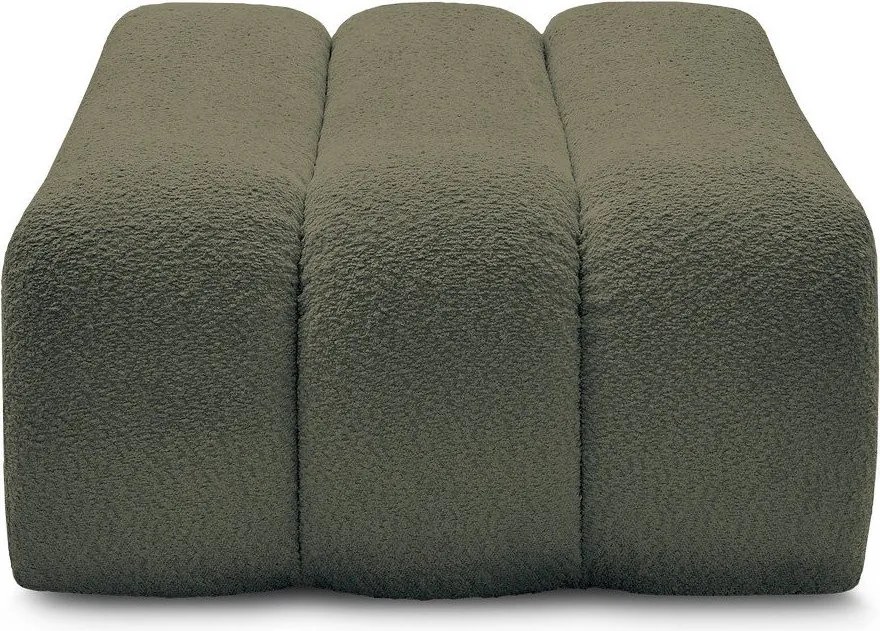 Zelená podnožka z textílie buklé Azra – Bobochic Paris