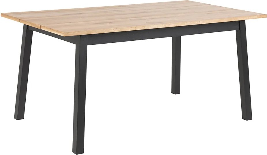 Jedálenský stôl Rachel, 160 cm, čierna/dub