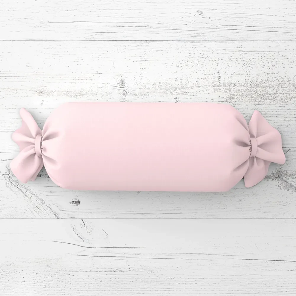 Biante Vankúš valec bonbon Rongo RG-062 Cukrovo ružový 15x40 cm