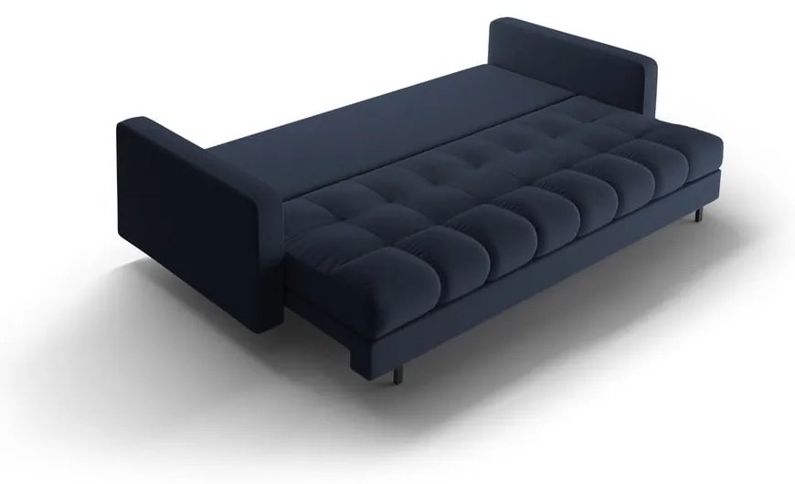Tmavomodrá rozkladacia/s úložným priestorom pohovka 222 cm Bali – Cosmopolitan Design