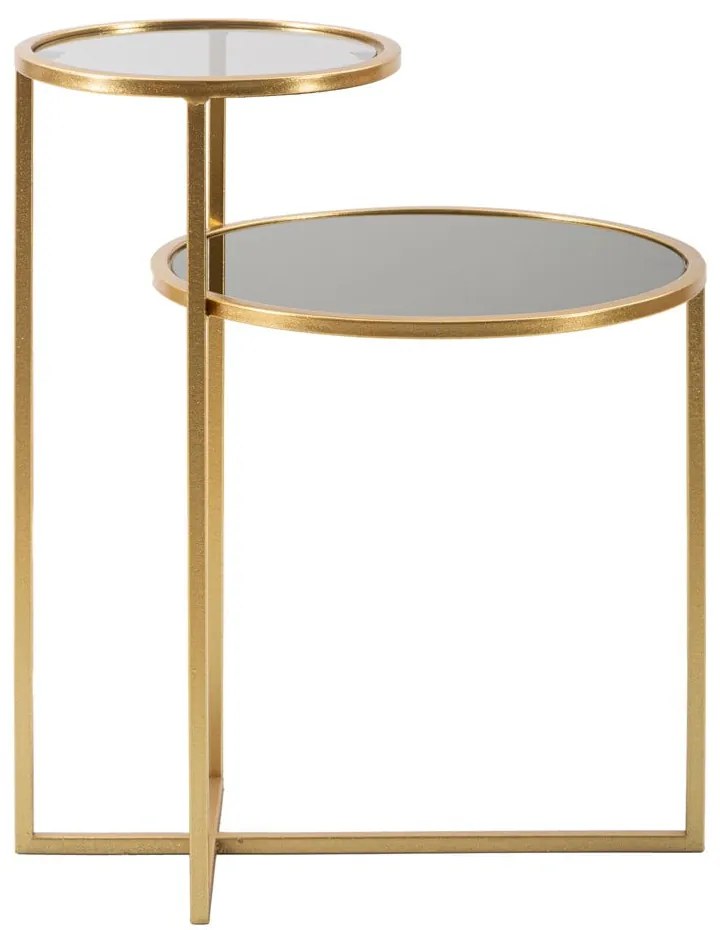 Okrúhly konferenčný stolík v zlatej farbe 40x50 cm - Mauro Ferretti